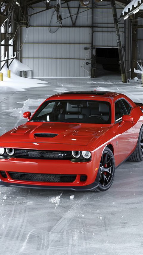 Red Dodge Challenger Car Aesthetics (703)