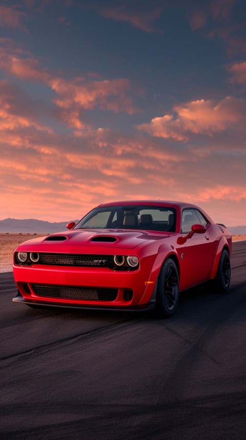 Red Dodge Challenger Car Aesthetics (662)