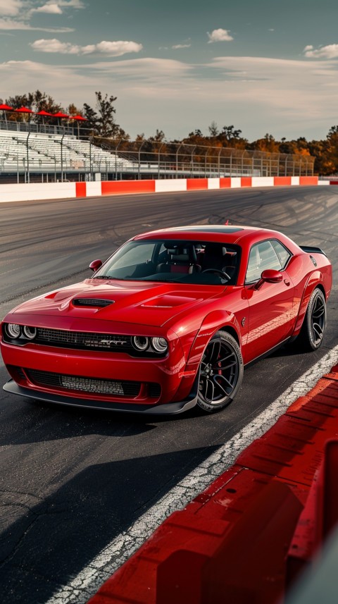 Red Dodge Challenger Car Aesthetics (674)