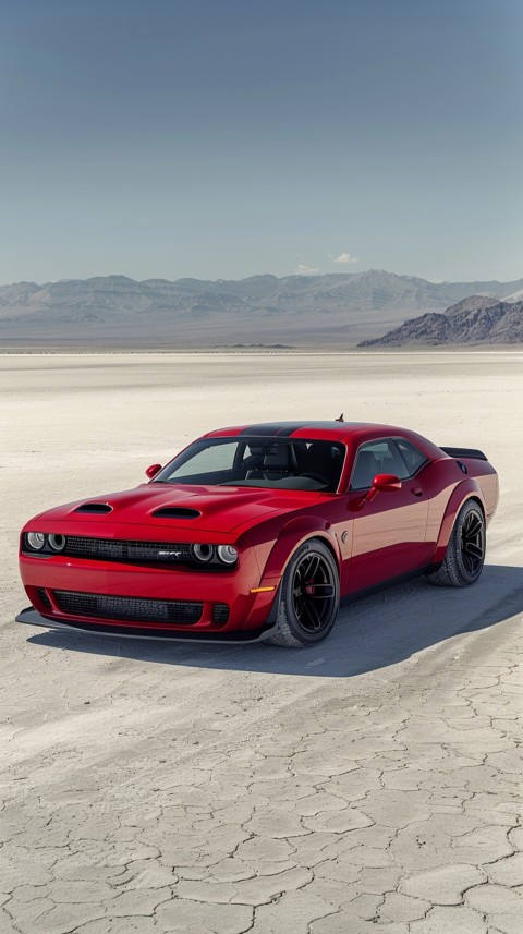 Red Dodge Challenger Car Aesthetics (727)