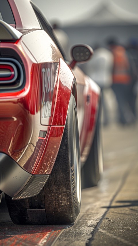 Red Dodge Challenger Car Aesthetics (912)