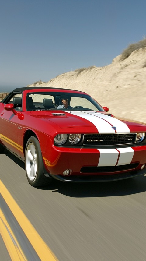 Red Dodge Challenger Car Aesthetics (983)