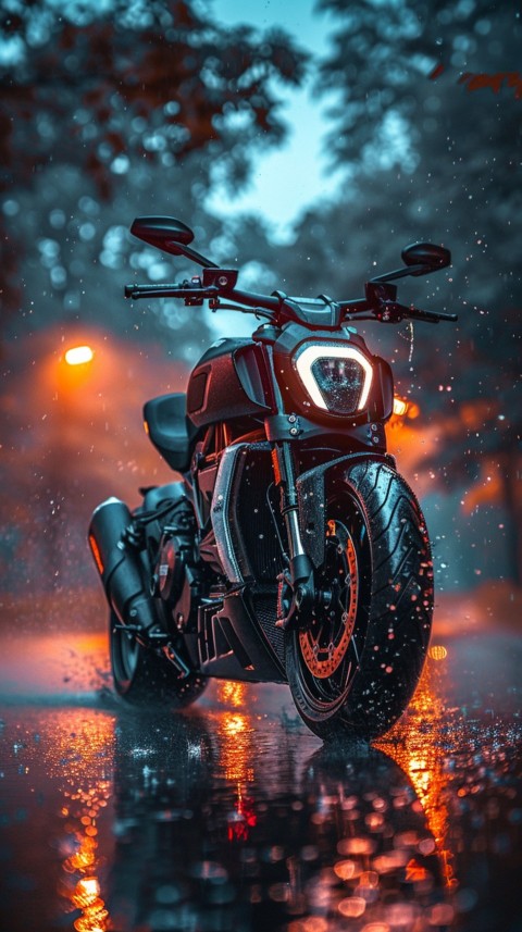 Modern Motorcycle Bike Aesthetic Wallpaper (1003)