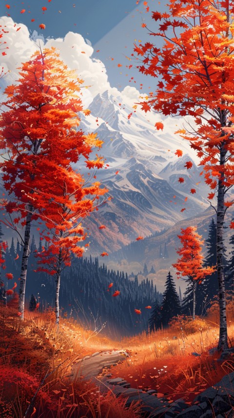 Autumn Aesthetics Vibes Fall Season Leaves and Nature Landscapes (540)