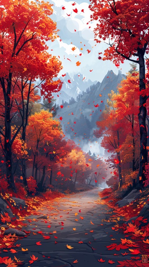 Autumn Aesthetics Vibes Fall Season Leaves and Nature Landscapes (619)