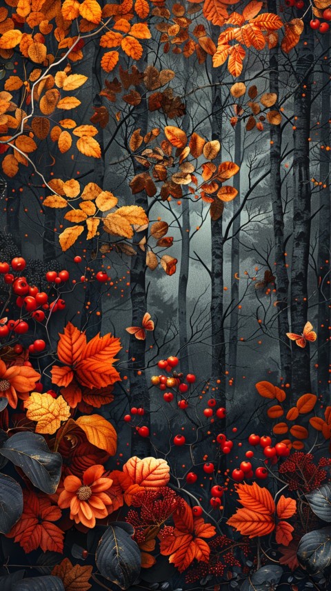 Autumn Aesthetics Vibes Fall Season Leaves and Nature Landscapes (884)