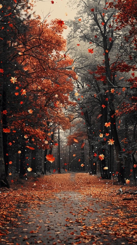 Autumn Aesthetics Vibes Fall Season Leaves and Nature Landscapes (1057)