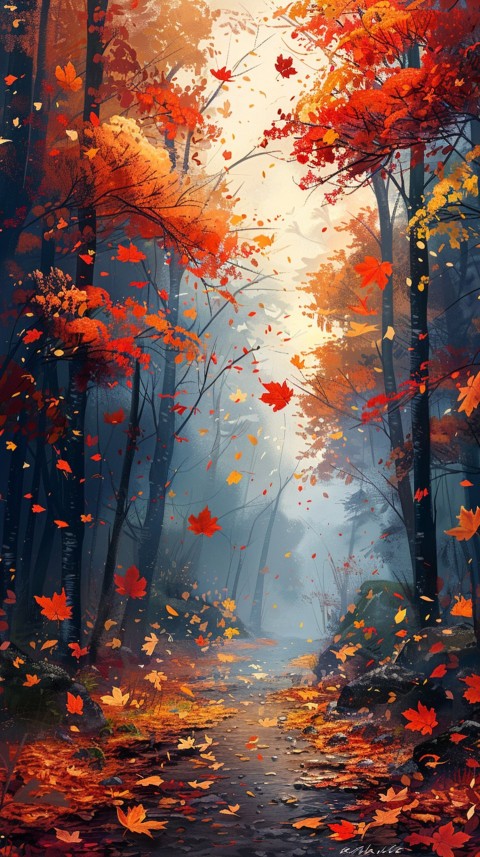 Autumn Aesthetics Vibes Fall Season Leaves and Nature Landscapes (1050)