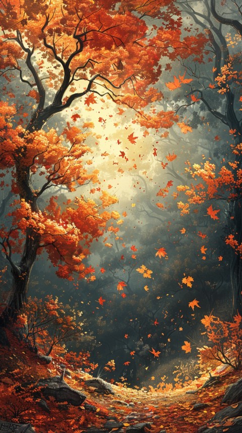 Autumn Aesthetics Vibes Fall Season Leaves and Nature Landscapes (1048)