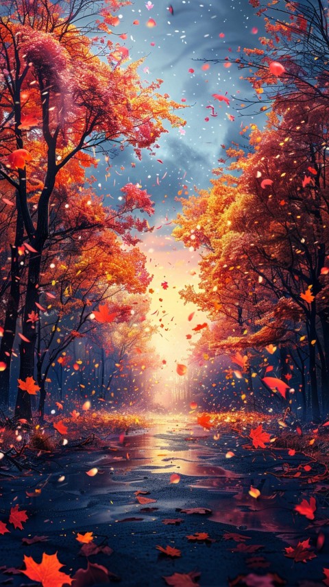 Autumn Aesthetics Vibes Fall Season Leaves and Nature Landscapes (1038)