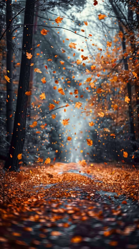 Autumn Aesthetics Vibes Fall Season Leaves and Nature Landscapes (1104)