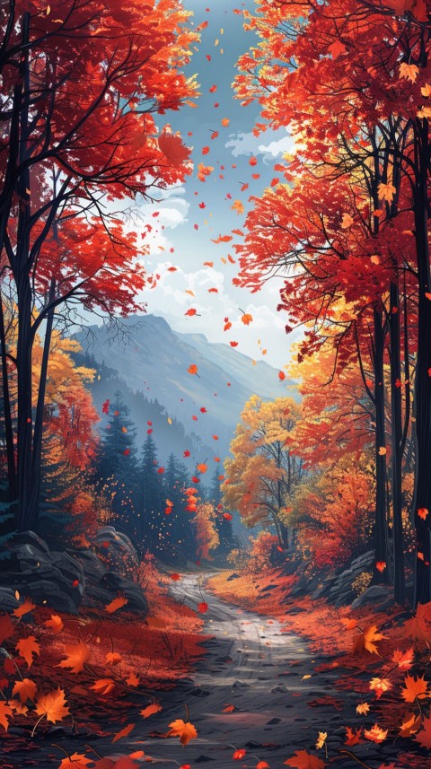 Autumn Aesthetics Vibes Fall Season Leaves and Nature Landscapes (1150)