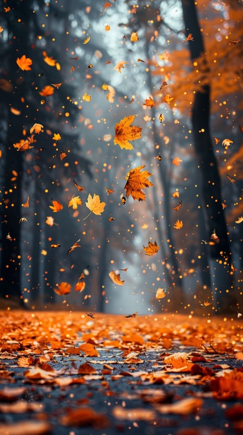 Autumn Aesthetics Vibes Fall Season Leaves and Nature Landscapes (1180)