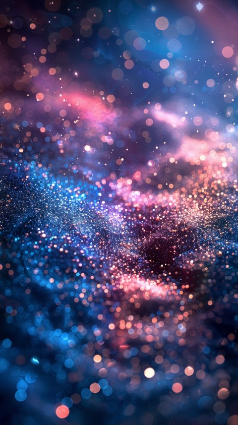 A photo of sparkling glitter in galaxy nebula pastel colors (27)