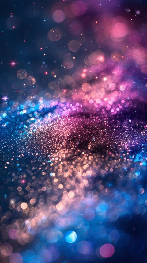 A photo of sparkling glitter in galaxy nebula pastel colors (75)