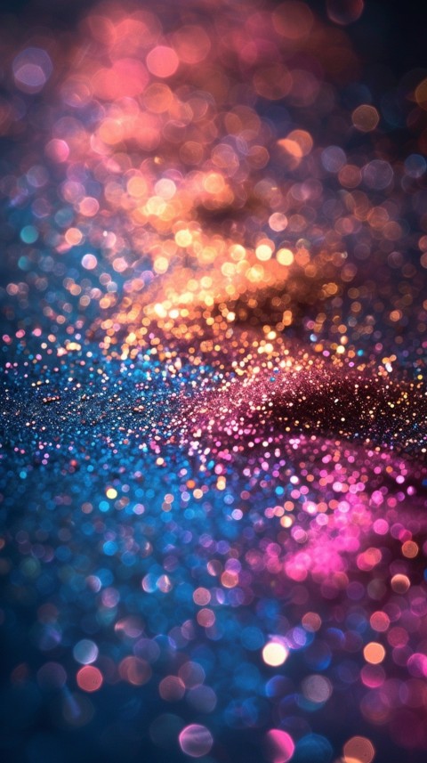 A photo of sparkling glitter in galaxy nebula pastel colors (119)