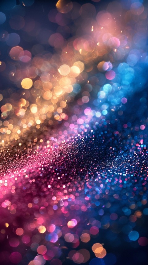 A photo of sparkling glitter in galaxy nebula pastel colors (124)