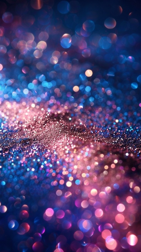 A photo of sparkling glitter in galaxy nebula pastel colors (154)