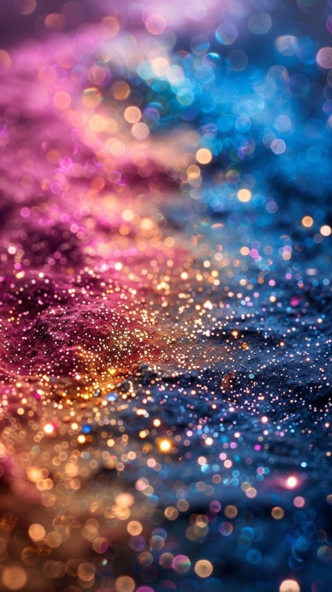 A photo of sparkling glitter in galaxy nebula pastel colors (132)