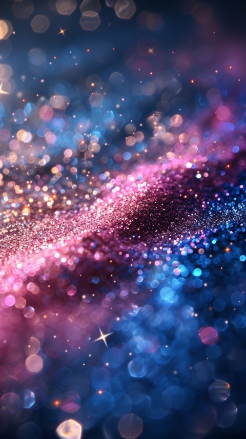 A photo of sparkling glitter in galaxy nebula pastel colors (139)