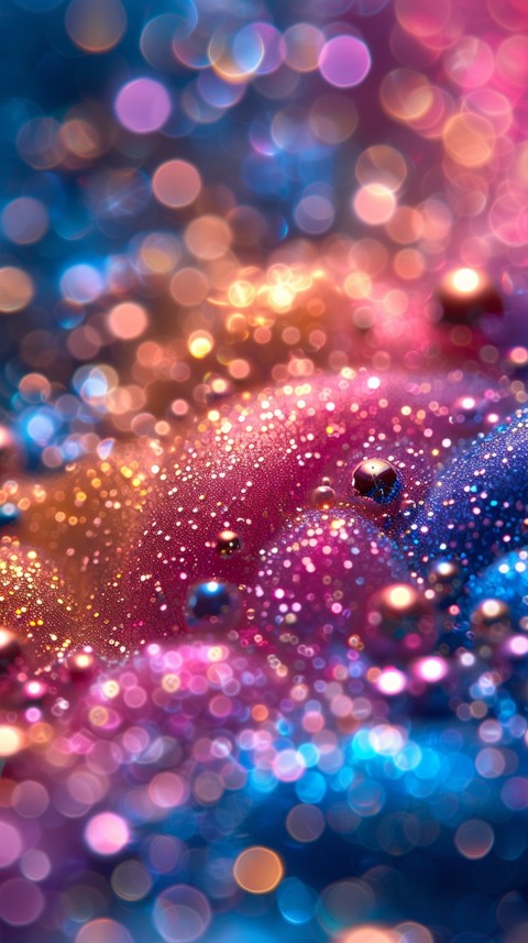 A photo of sparkling glitter in galaxy nebula pastel colors (161)