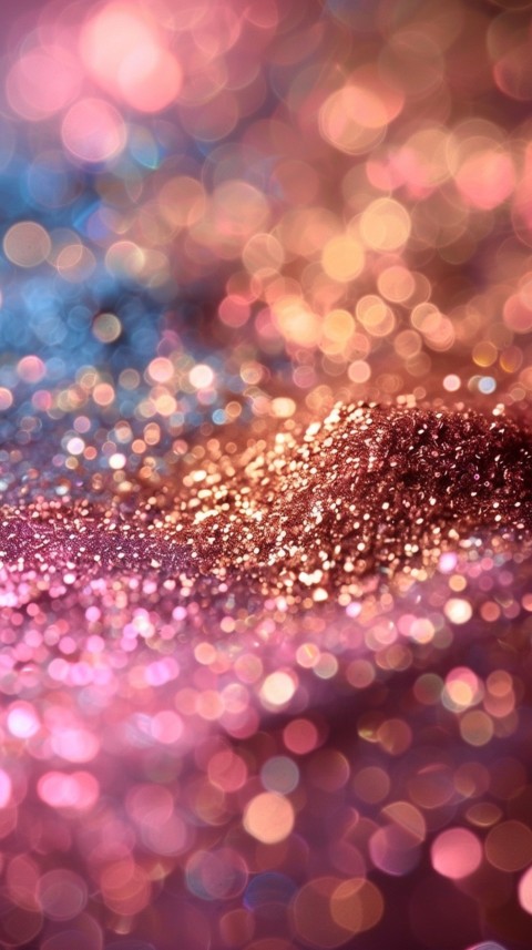 A photo of sparkling glitter in gold and rose gold pastel colors (12)