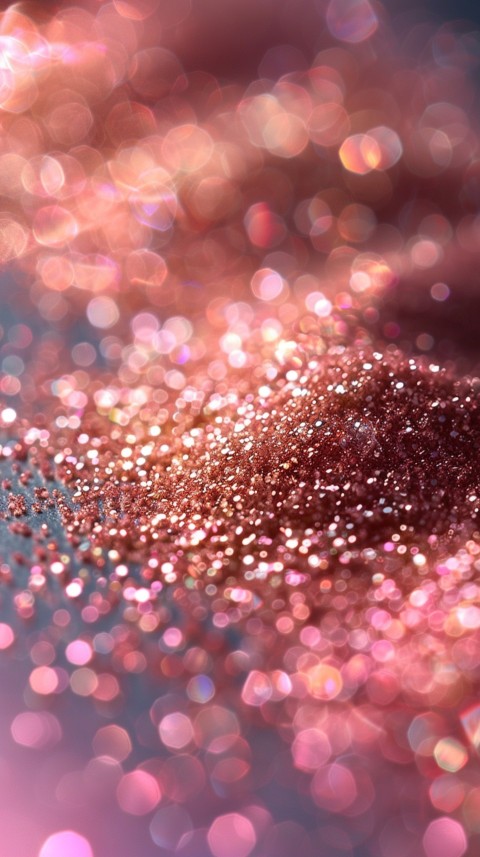 A photo of sparkling glitter in gold and rose gold pastel colors (6)