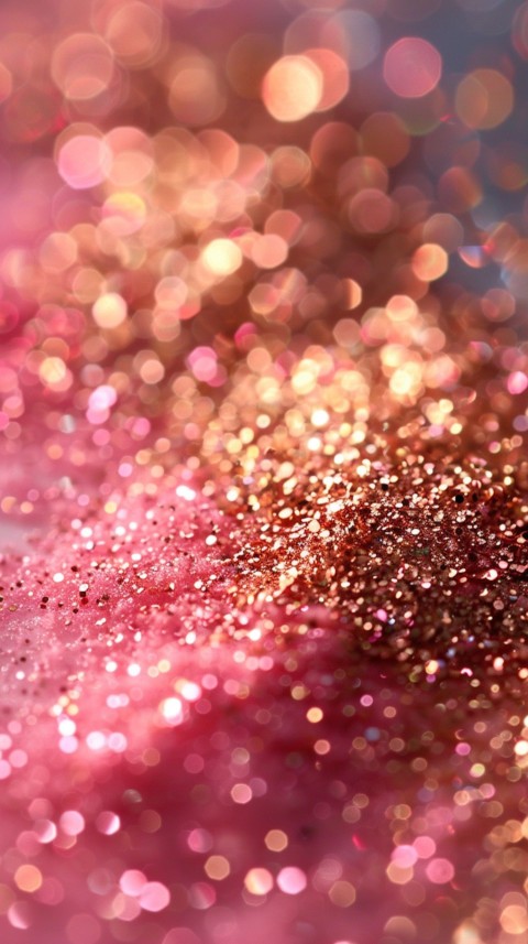 A photo of sparkling glitter in gold and rose gold pastel colors (8)