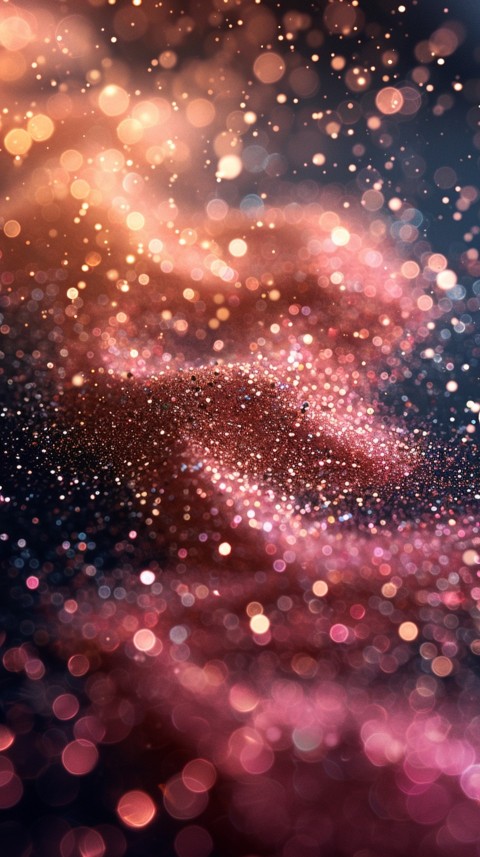 A photo of sparkling glitter in gold and rose gold pastel colors (13)