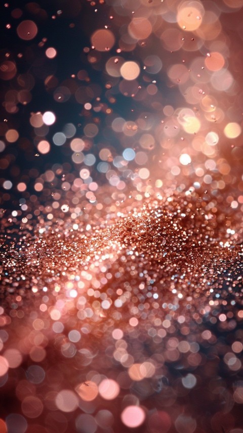 A photo of sparkling glitter in gold and rose gold pastel colors (4)