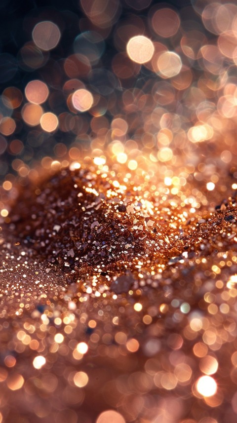 A photo of sparkling glitter in gold and rose gold pastel colors (9)