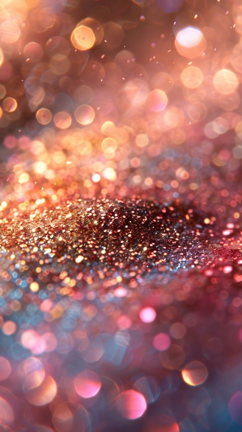 A photo of sparkling glitter in gold and rose gold pastel colors (20)