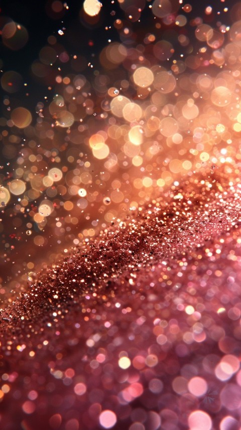 A photo of sparkling glitter in gold and rose gold pastel colors (15)