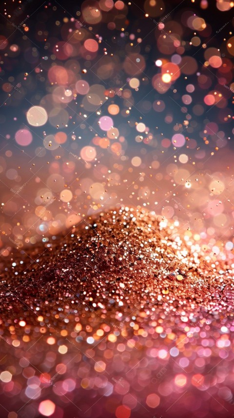 A photo of sparkling glitter in gold and rose gold pastel colors (24)