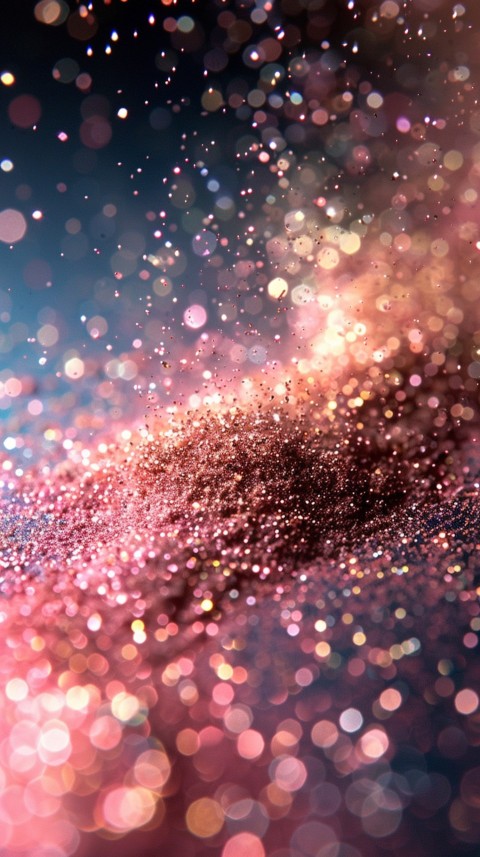 A photo of sparkling glitter in gold and rose gold pastel colors (18)