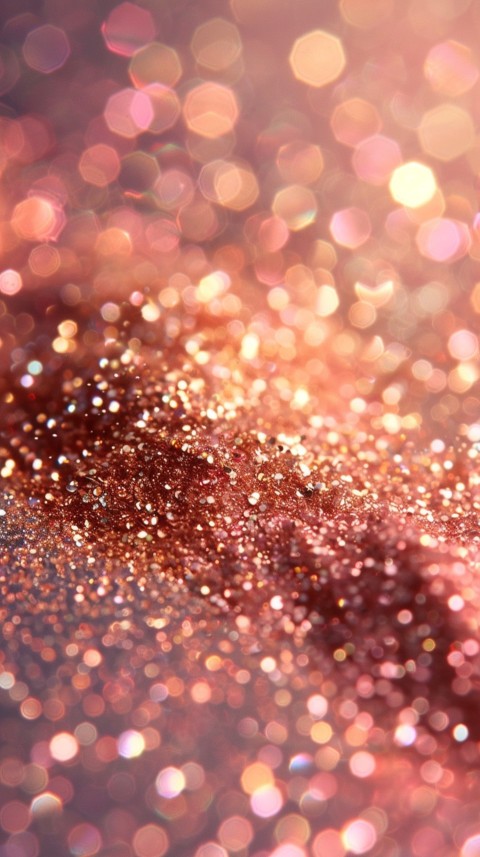 A photo of sparkling glitter in gold and rose gold pastel colors (55)