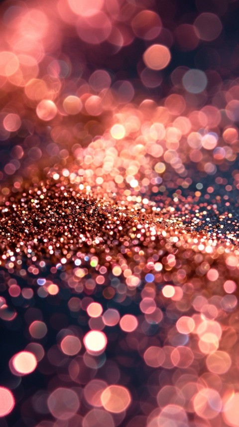 A photo of sparkling glitter in gold and rose gold pastel colors (40)