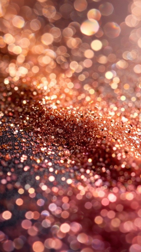 A photo of sparkling glitter in gold and rose gold pastel colors (58)