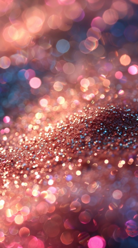 A photo of sparkling glitter in gold and rose gold pastel colors (36)