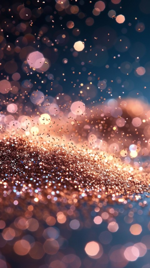 A photo of sparkling glitter in gold and rose gold pastel colors (39)