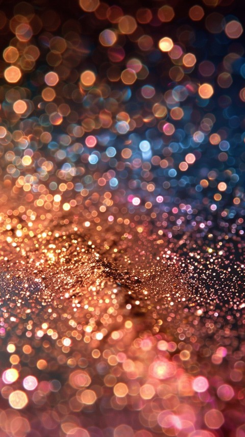 A photo of sparkling glitter in gold and rose gold pastel colors (50)