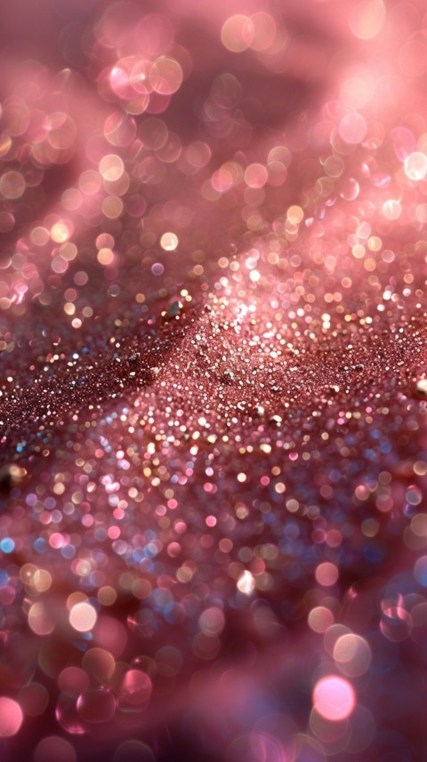 A photo of sparkling glitter in gold and rose gold pastel colors (64)