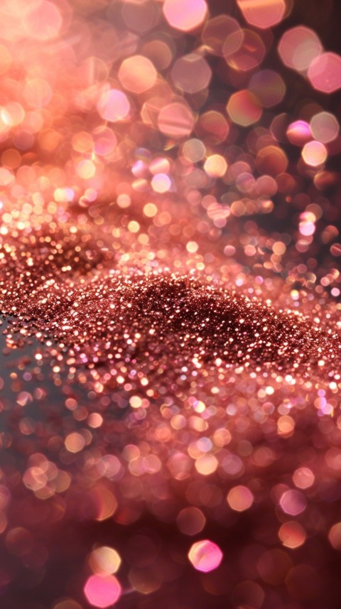 A photo of sparkling glitter in gold and rose gold pastel colors (65)