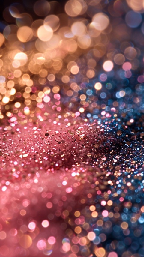 A photo of sparkling glitter in gold and rose gold pastel colors (66)