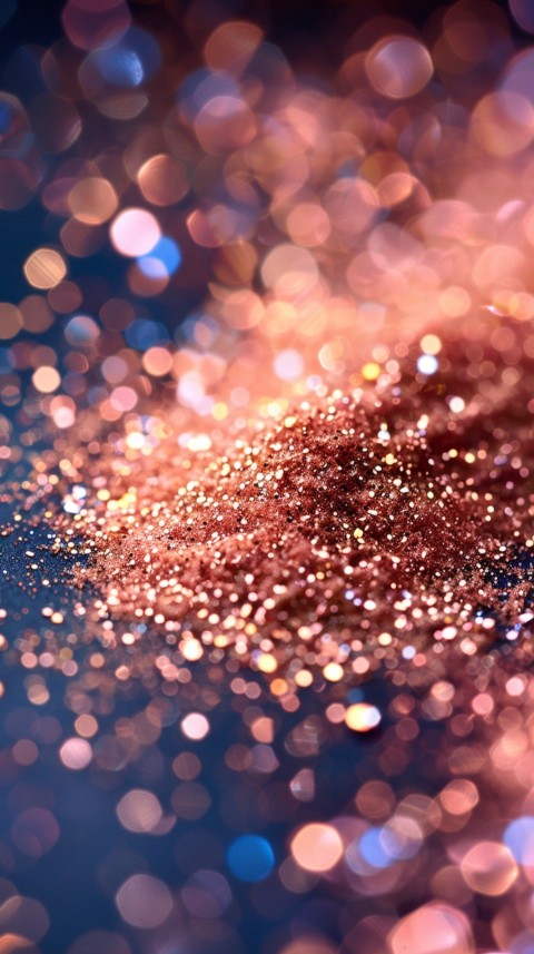 A photo of sparkling glitter in gold and rose gold pastel colors (69)