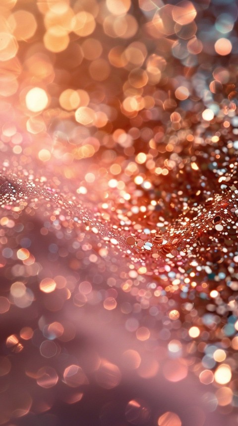 A photo of sparkling glitter in gold and rose gold pastel colors (67)