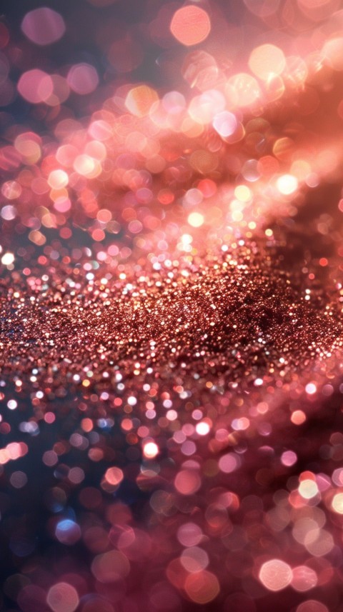 A photo of sparkling glitter in gold and rose gold pastel colors (75)