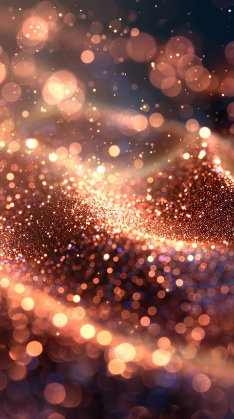 A photo of sparkling glitter in gold and rose gold pastel colors (73)