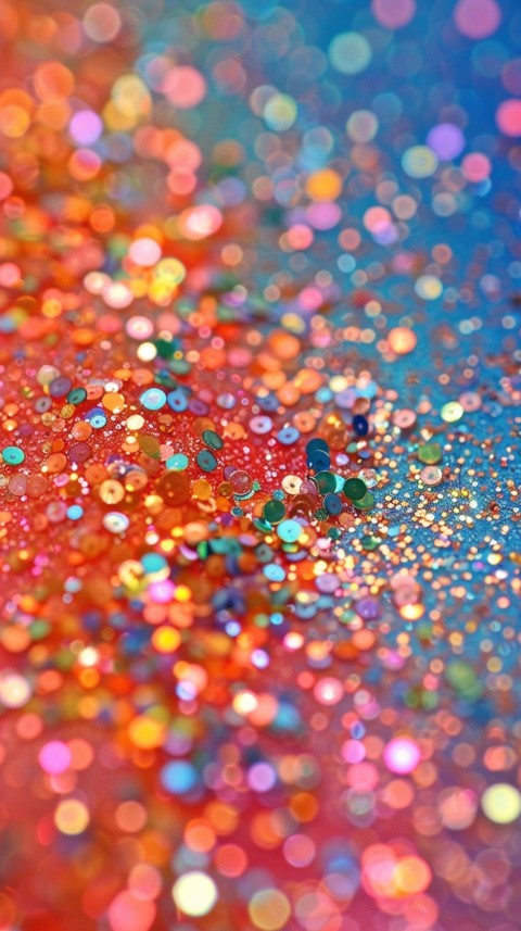 A photo of sparkling glitter in lavender orange and green pastel colors (25)