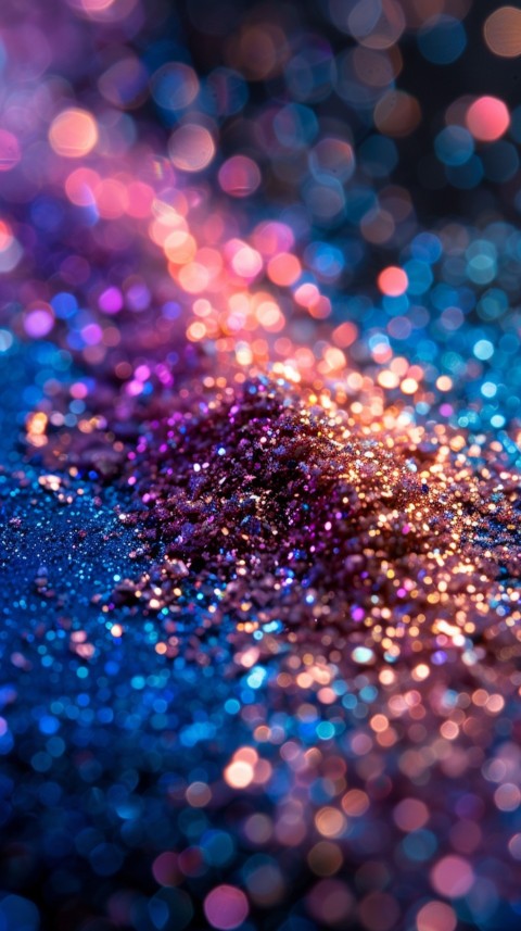 A photo of sparkling glitter in mermaid colors (4)